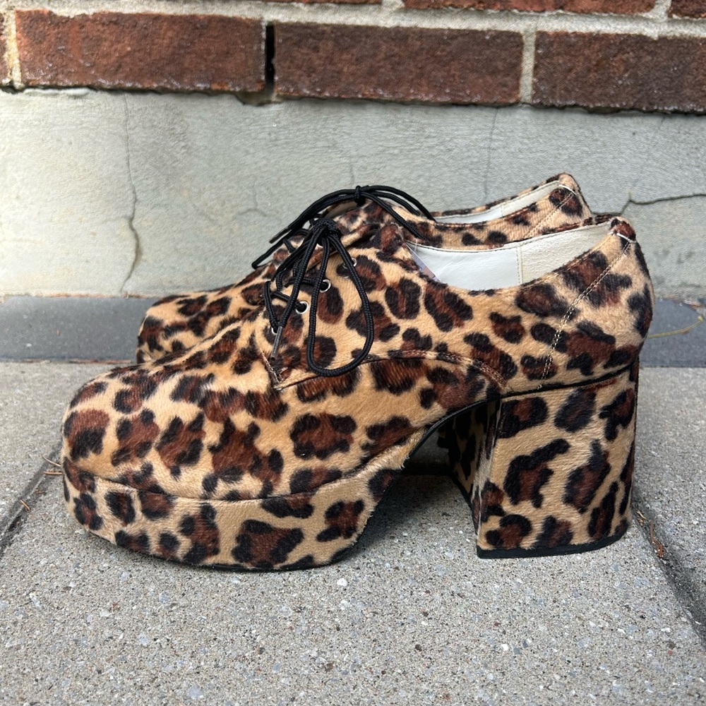 Funtasma leopard print platforms